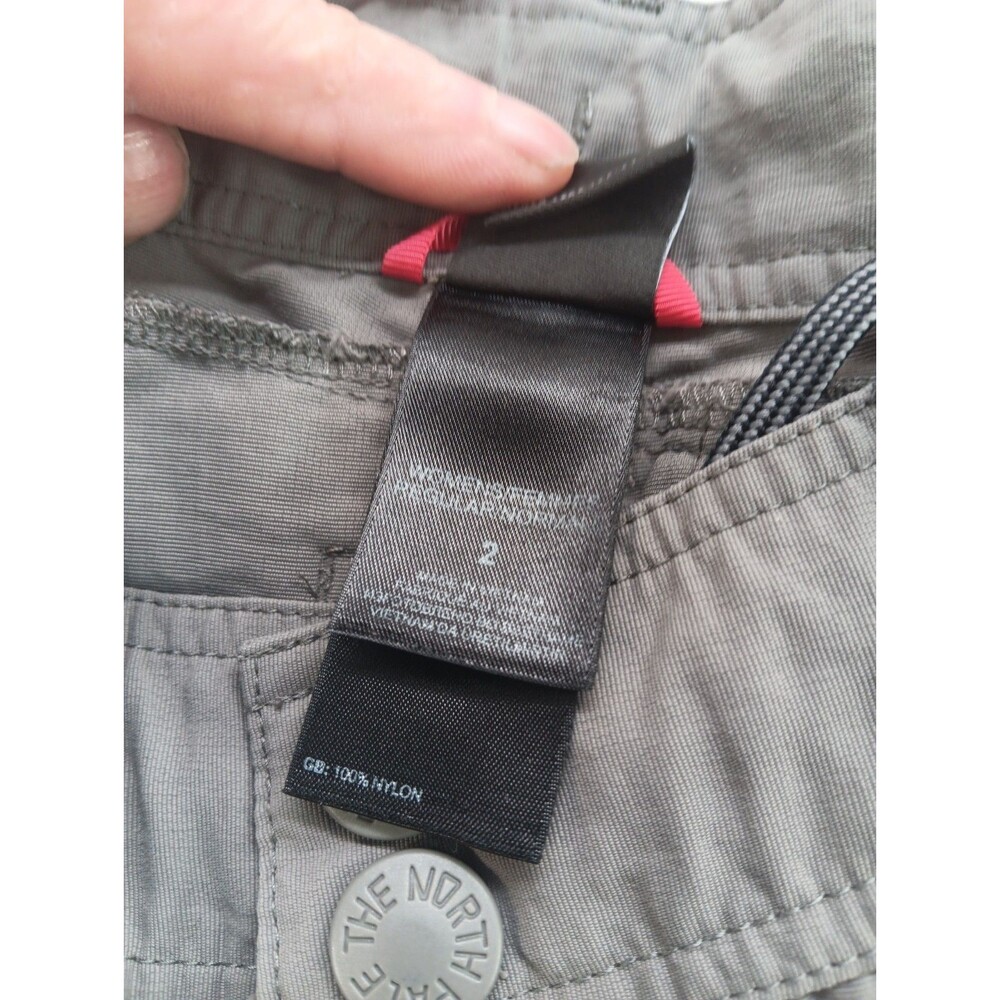 North Face Convertible Cargo Pants Womens 2 Gray Hiking Outdoors Trail - Picture 6 of 15